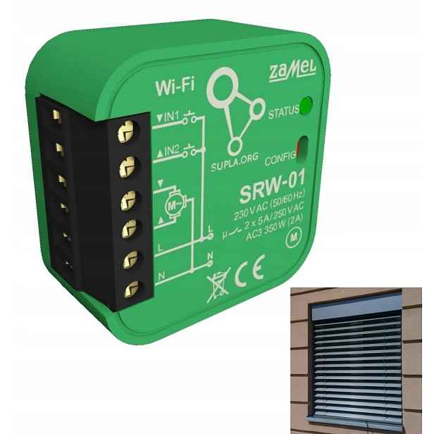 Ovladač pro rádiové rolety dvousměrný 230V Ac 5A 1,2W