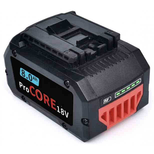 Ultra prostorná náhrada Li-Ion pro Bosch Gba Pro Core 18V 8Ah Professional