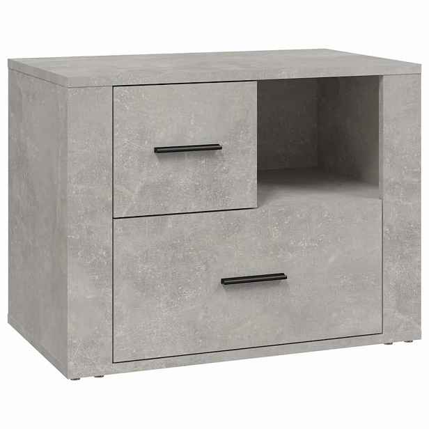 vidaXL Noční stolek betonově šedý 60x36x45 cm kompozitní dřevo