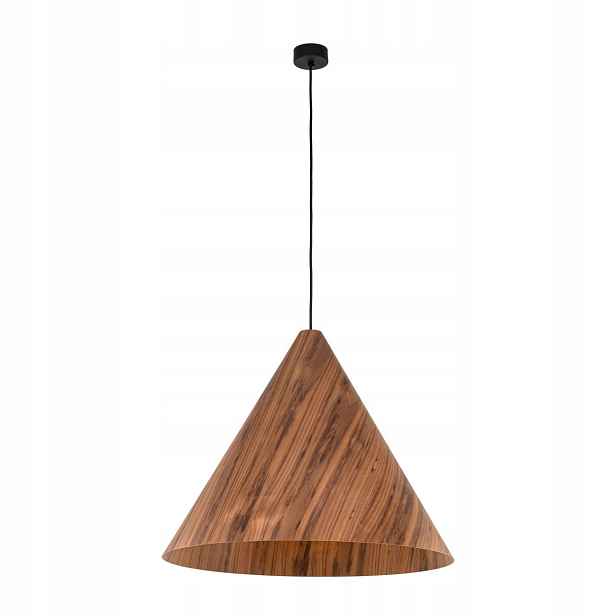 Závěsná lampa Solis Wood tmavý dub 1xE27 Dřevěný Obývací Pokoj Dekorativní IP20