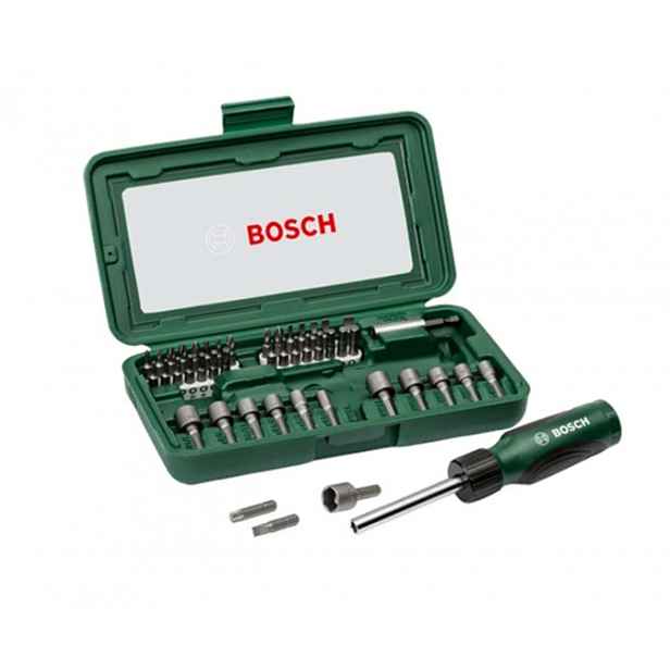 Bosch - 46dílná sada bitů a nástrčných klíčů 2607019504