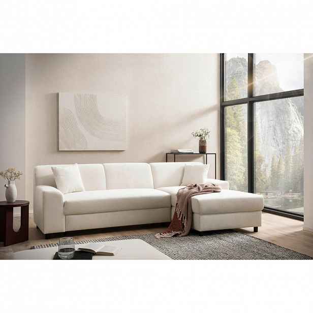 MID.YOU ROHOVÁ SEDAČKA, textil, krémová