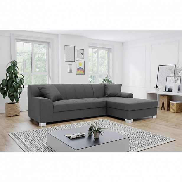 MID.YOU ROHOVÁ ROZKLÁDACÍ POHOVKA, textil, šedá