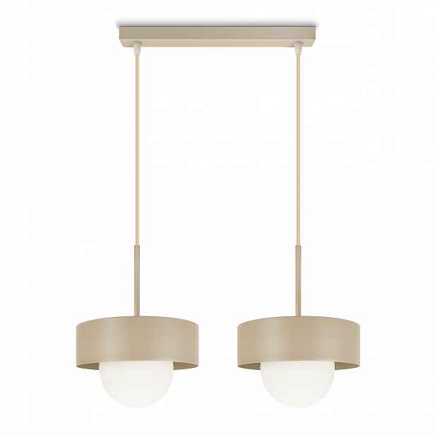 Závěsná stropní lampa Lustr Loft Béžová G9 Skleněné koule Modern Luxolar