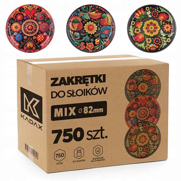 750x Uzávěry Na Sklenice Na Med FI82 Karton Uzávěry Víčka 6-ZÁVĚSNÉ