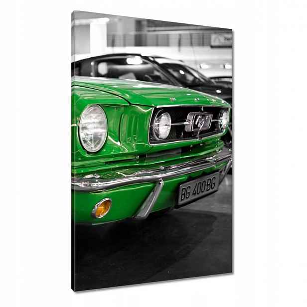 Obrazy 60x90 Zelený Ford Mustang