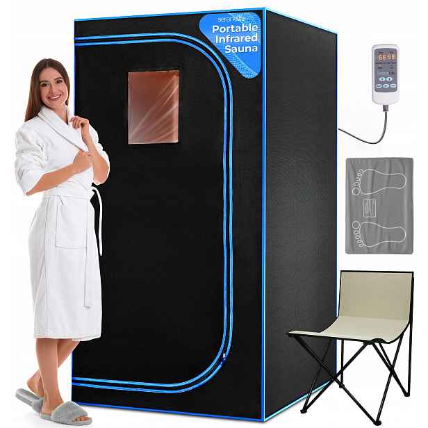Přenosná Infrasauna Serenelife Se Skládacím Křeslem O Výkonu 1300 W