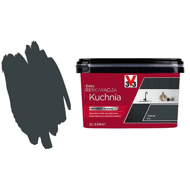 3V3 Easy Renovace Pvc Kafli Kuchyně Rychlá Obnova Boazerie Černá 2000ML