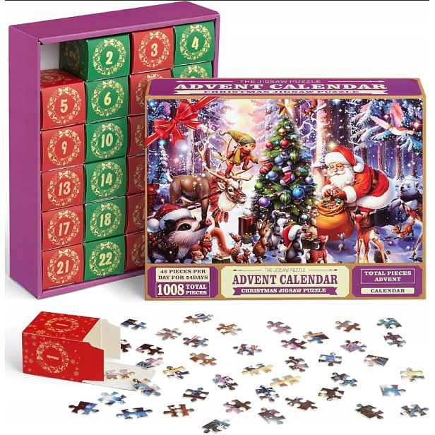 Adventní Kalendář Puzzle Vánoční Obrázky Narození Ježíška Dárek Eko