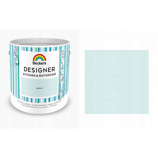 Beckers Designer Kitchen Bathroom Simple 2,5L Barva Kuchyně Koupelna