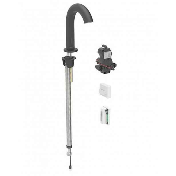 Geberit Piave - Elektronická umyvadlová baterie, napájení z generátoru, easy to clean, matná černá 116.186.14.1