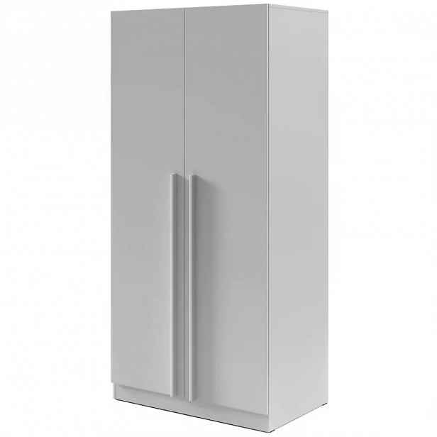 Šatní skříň Braga 3 (L/P) platinovo šedá