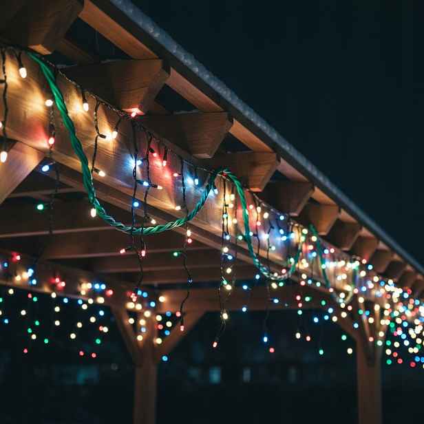 Sople 500 Led Závěs Venkovní Osvětlení Multicolor 25 m Silné barevné diody
