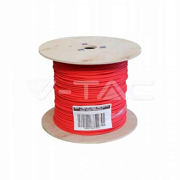 V-tac Kabel solárních panelů Pv červený 4 mm2 500 m