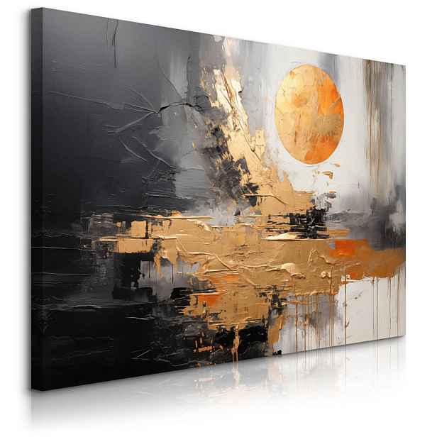 Muralo OBRAZ NA PLÁTNĚ Abstrakce Moderní Vzor 120x80cm