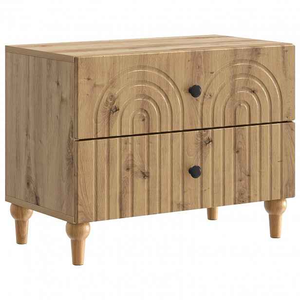vidaXL Noční skříňka Dub artisan 62 x 34,5 x 48 cm Kompozitní dřevo