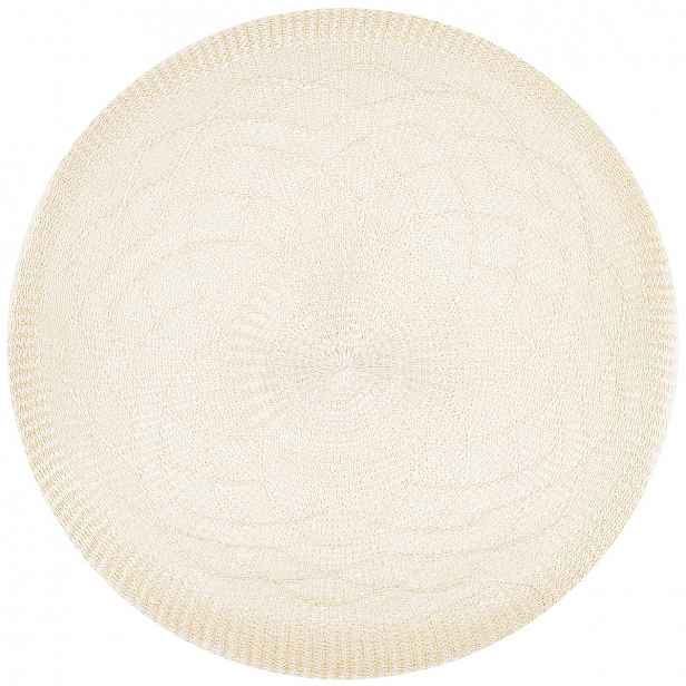 Prostírání plastové Mandala krémová, 38 cm