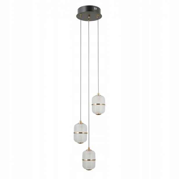 Alani PND-34375-3-BK Moderní závěsná Led lampa se třemi zdroji světla