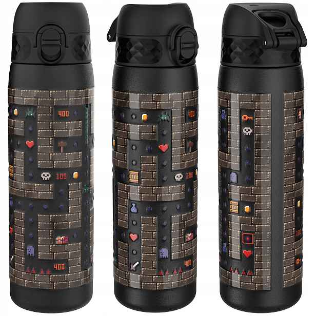 Dětská Termoska Na Čaj Černá Gamer Hra ION8 0,5 L 500 ML