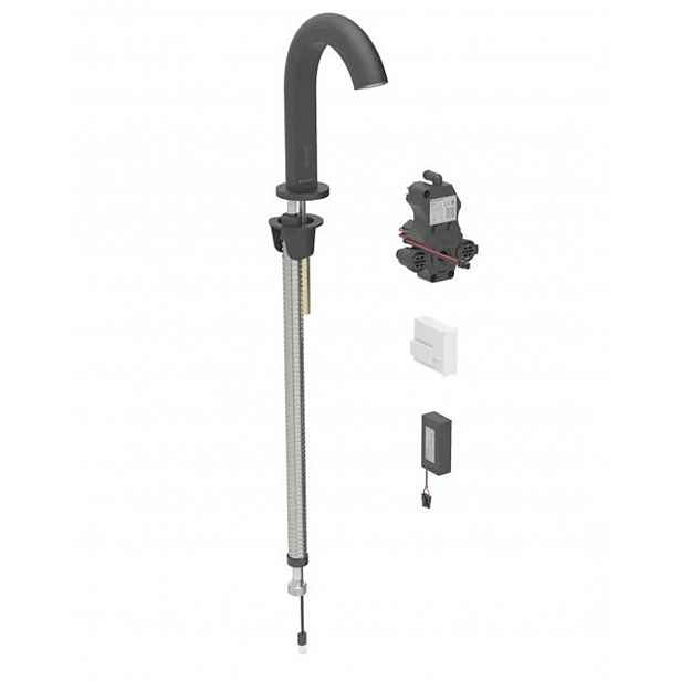 Geberit Piave - Elektronický umyvadlový ventil, pro studenou vodu, bateriové napájení, easy to clean, matná černá 116.183.14.1