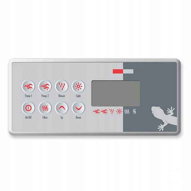 Ovládací panel TSC-8 (K-8) Gecko (8 tlačítek)