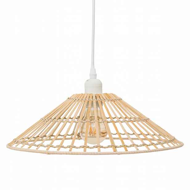 Závěsná Lampa Kužel Mahe Ø 36 CM Přírodní Bambus Béžová