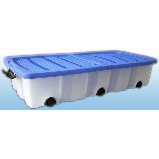 box 55,0l,80x40x17cm, dělené víko, kolečka, plast