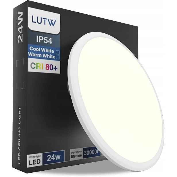 stropní svítidlo Led 3000K, 2400LM, voděodolná, do koupelny