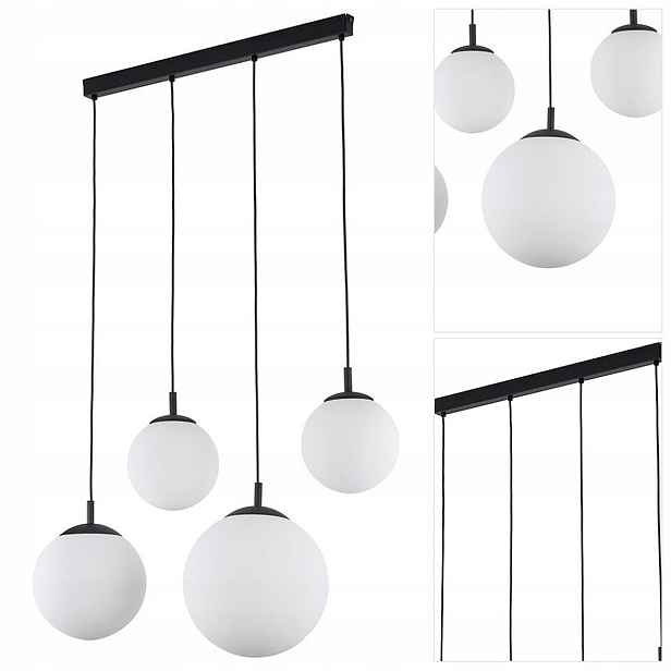 Bílá závěsná lampa Esme, moderní, nastavitelná nad stůl Tk Lighting