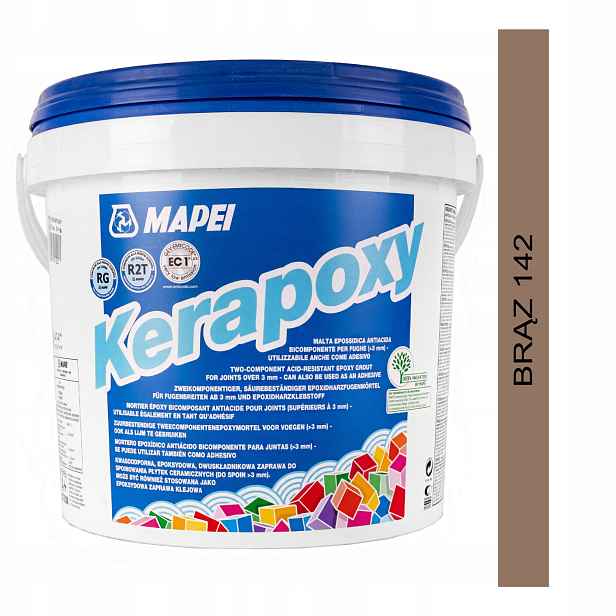 Epoxidová spárovací hmota Mapei Kerapoxy 5kg barva 142 hnědá