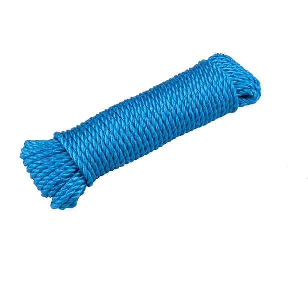 EXTOL PREMIUM Nylonová stáčená šňůra – 6 mm x 20 m, modrá