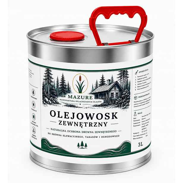 Olejovosk na venkovní dřevo Uv ochrana Premium 3 L