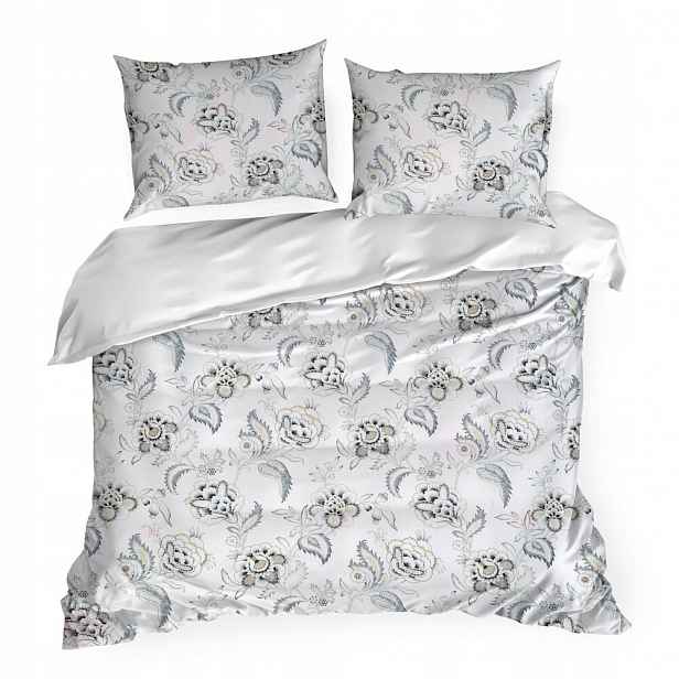 Povlečení Spring 220x200 Eurofirany modré, stylizované květy
