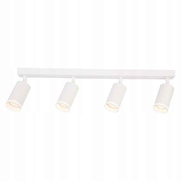 Stropní svítidlo moderní bílá reflektorová lišta 4xGU10 10W Pipe Milagro