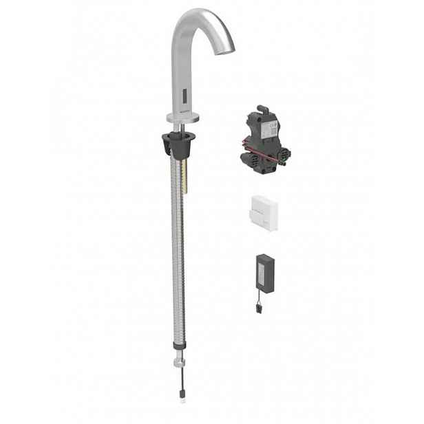 Geberit Piave - Elektronická umyvadlová baterie, bateriové napájení, easy to clean, kartáčovaná nerez 116.184.SN.1