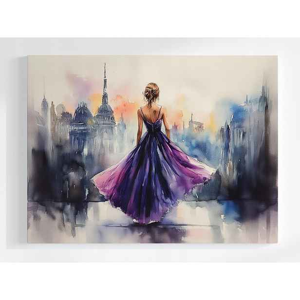 Plakát Postava Žena Dívka Ples Móda Glamour 100x75