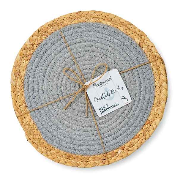 Prostírání v sadě 2 ks z mořské trávy ø 30 cm Costal Birds – Cooksmart ®