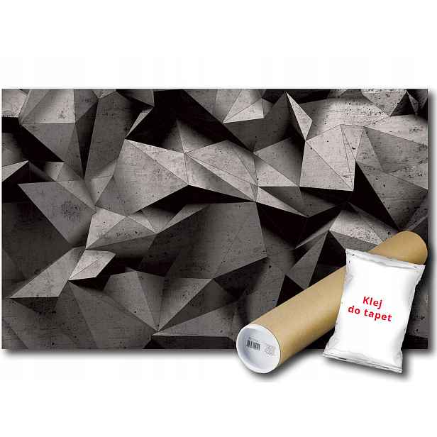 Vinylová fototapeta Geometrická abstrakce 3D trojúhelníky, tvary, iluze 152x104
