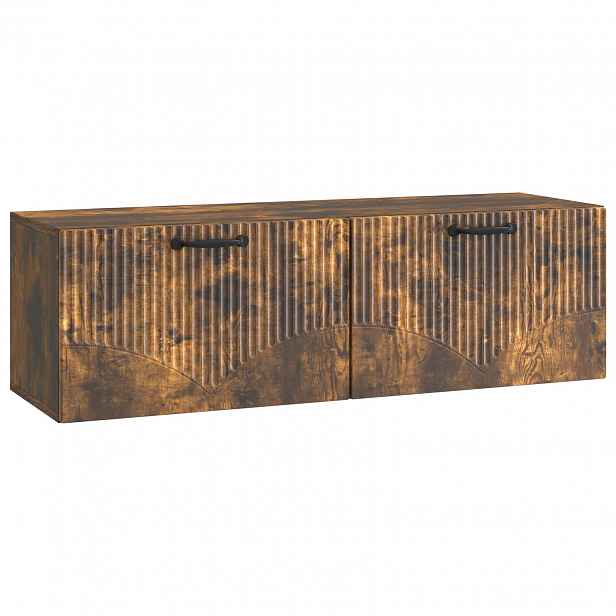 vidaXL Nástěnná TV skříň Kouřový dub 98 x 31 x 30 cm Kompozitní dřevo