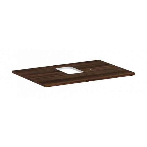 Deska pod umyvadlo Hansgrohe Xelu Q 78x1,6x55 cm tmavý ořech 54120630