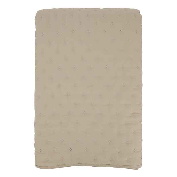 Měkký béžový prošívaný přehoz Aix Soft na dvoulůžko – 260*240 cm Chic Antique