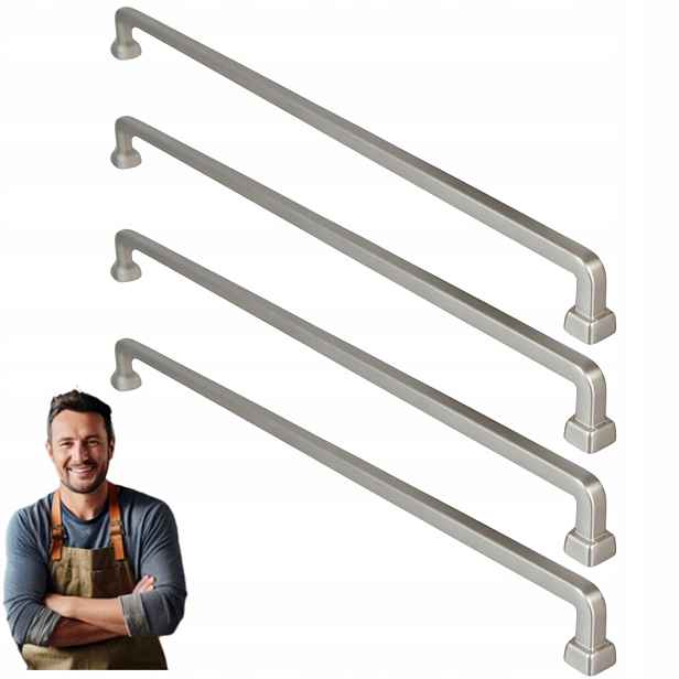 Nábytková Úchytka do zásuvky Tulia 320 mm Inox, Ocel kartáčovaná 4ks