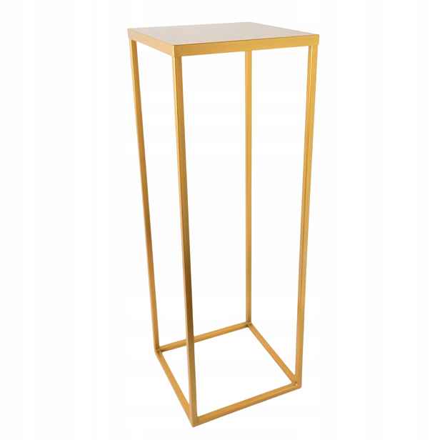 Stojan Držák Na Květináč Loft Kovový Zlatý Pevný 70 CM