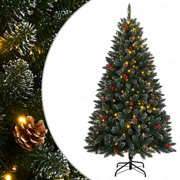 vidaXL Umělý vánoční stromek se 150 LED 120 cm