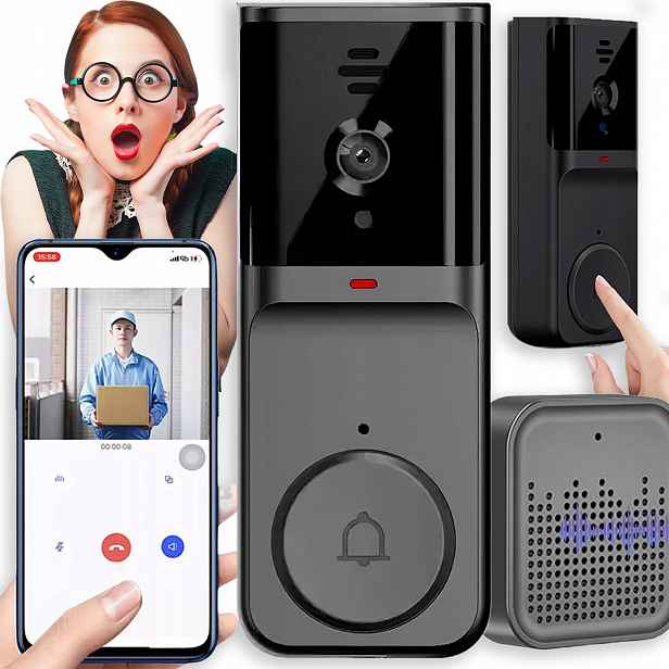 Bezdrátový Zvonek Videokamera Interkom Wifi Smart Obousměrné Audio