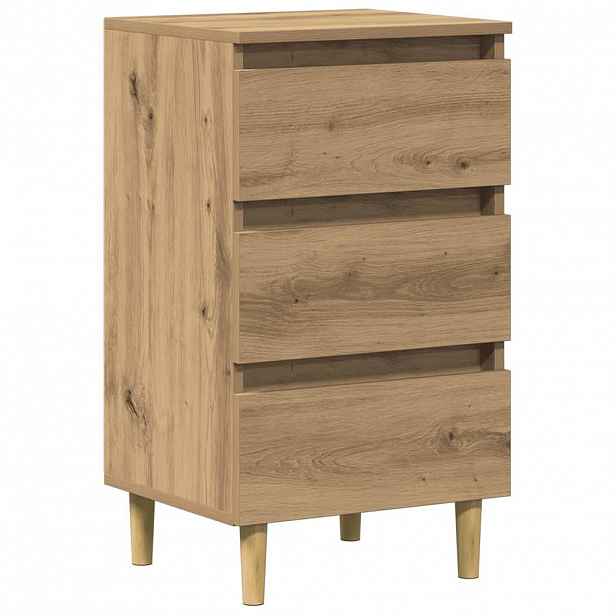 vidaXL Noční stolek dub artisan 40 x 35 x 69 cm kompozitní dřevo