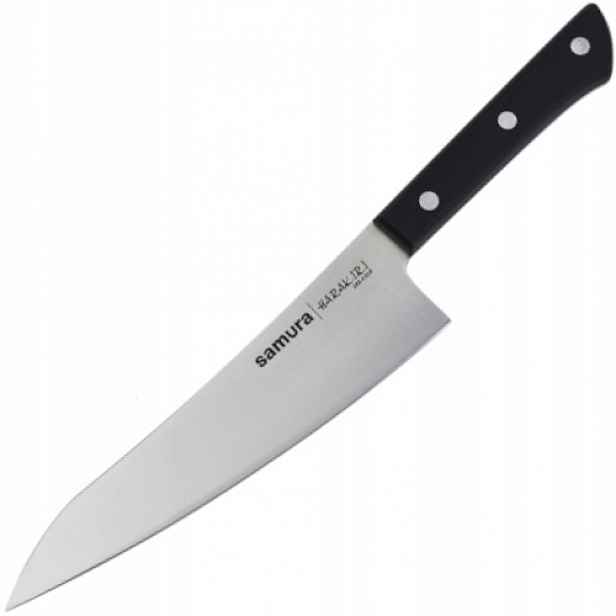 Nůž šéfkuchaře Gyuto Samura Harakiri 18,2 cm ocel AUS-8 černý Abs