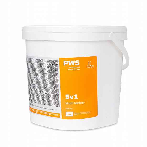 Pws Multi tablety 5v1 do bazénu 20g 3 kg bazénová chemie