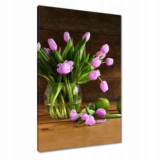 Obrazy 60x90 Fialové tulipány
