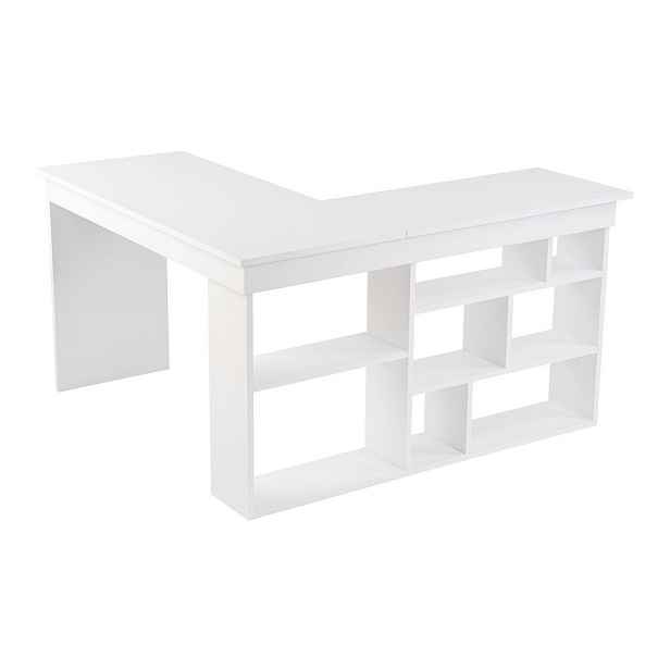 Matný rohový pracovní stůl 120x130 cm Vesper – Kalune Design